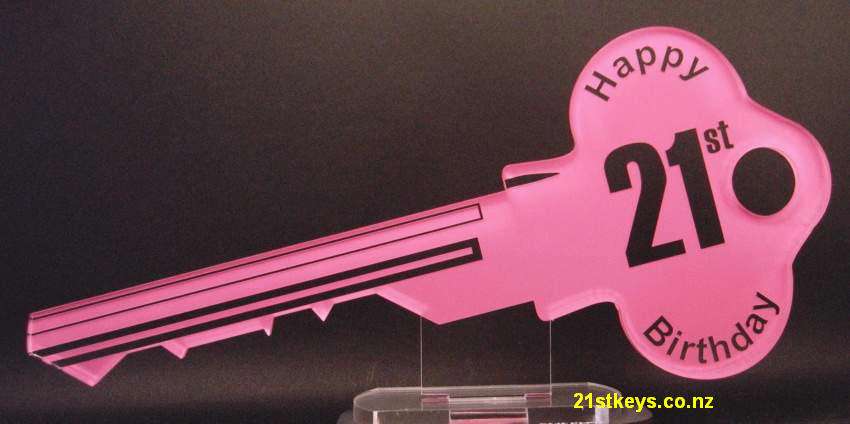 Pink Yale Birthday Key